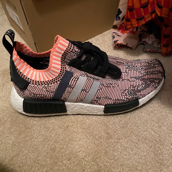 adidas gazelle silver green womens Adidas NMD R1 "Red Camo"  Beater Sneaker